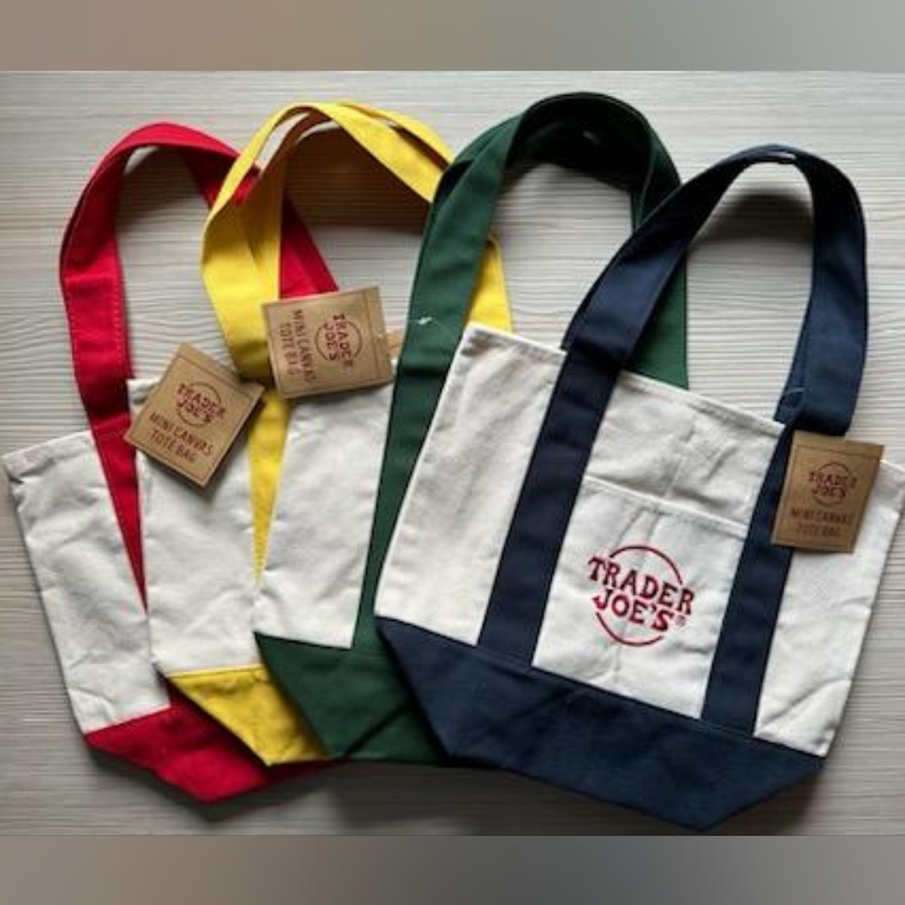 NWT TRADER JOE'S MINI TOTE - CHOICE OF COLOR